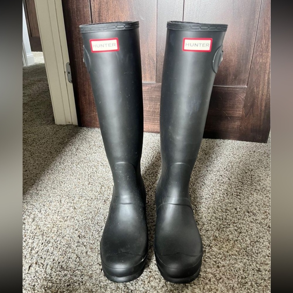 Hunter Women Rain Boots Black